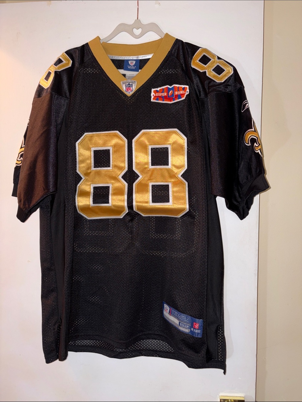 Reebok Men’s Black & Gold #88 Football Jersey